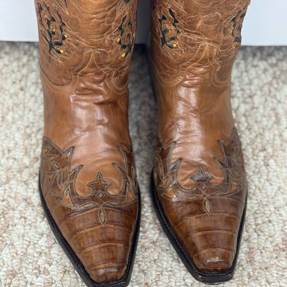 Old Gringo Alligator Leather Men's Cactus Boots Rare Hard To Find Size 13D - Picture 2 of 13